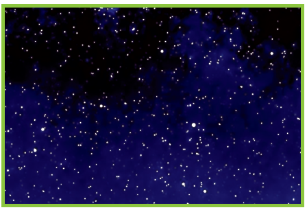 أستخدم كلمة (النجم) لأصف الصورة الآتية النجوم